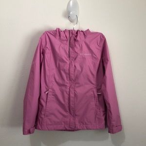 Columbia Sportwear Omni Tech rain jacket with hood size S 7/8